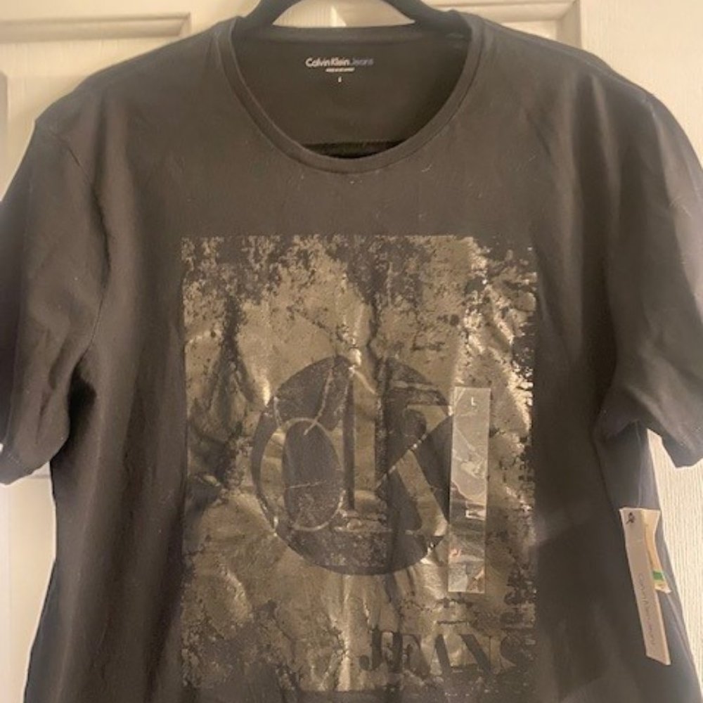 Calvin Klein Men's Black Shirt Sz L